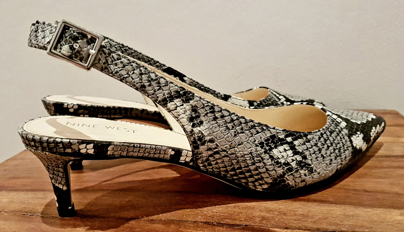 Pumps Snake Print grey