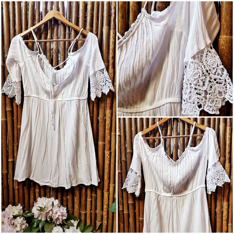 Tunika Kleid Creme