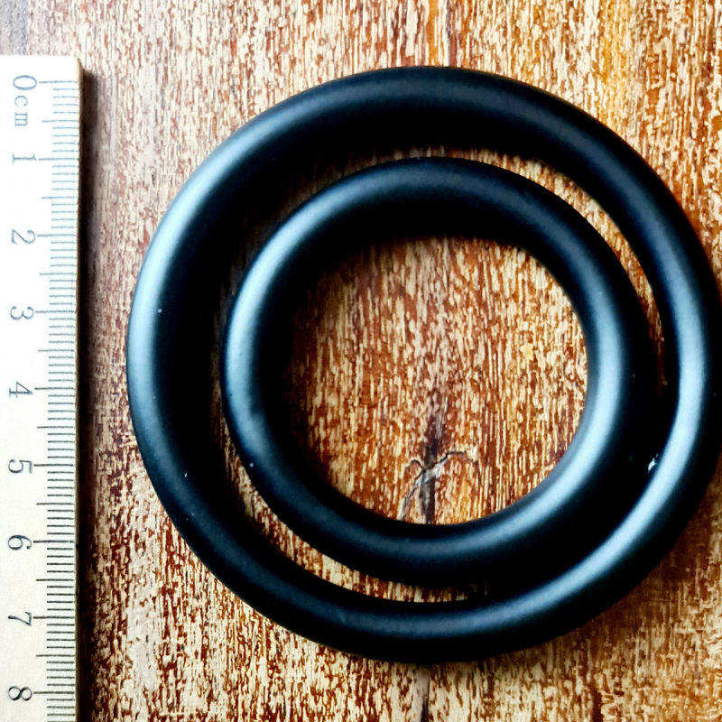 Steel ring set BLACK