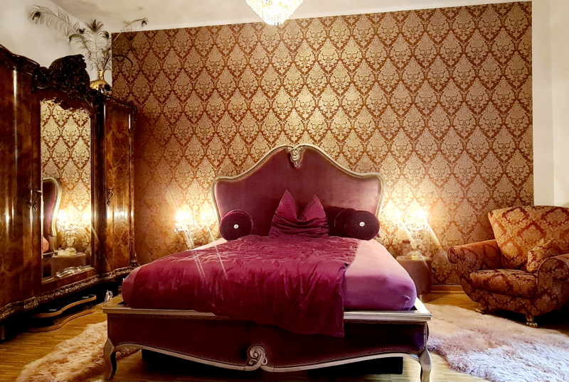 Dominatrix Carmen's bed